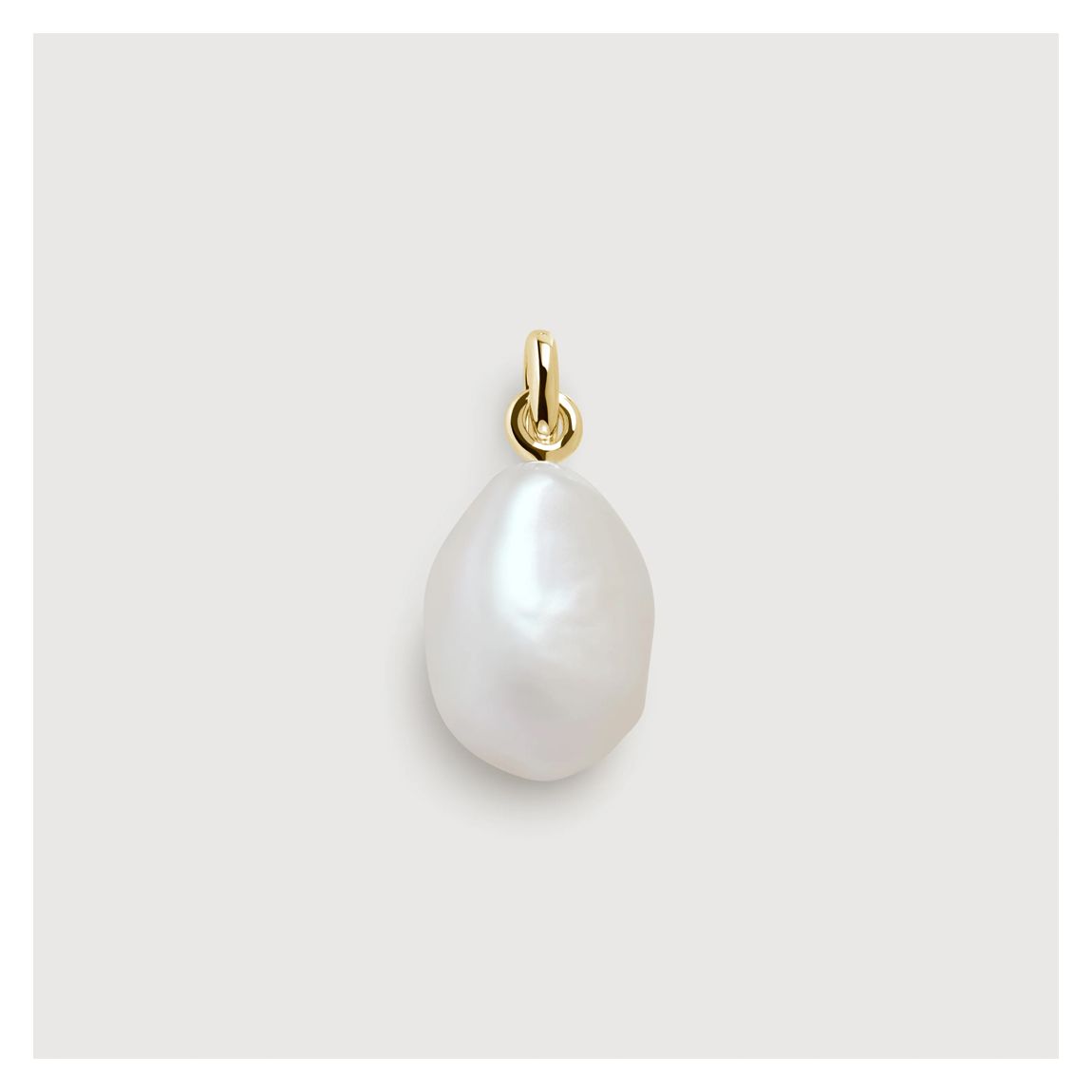 Gold Baroque Pearl Pendant - Pearl main product photo