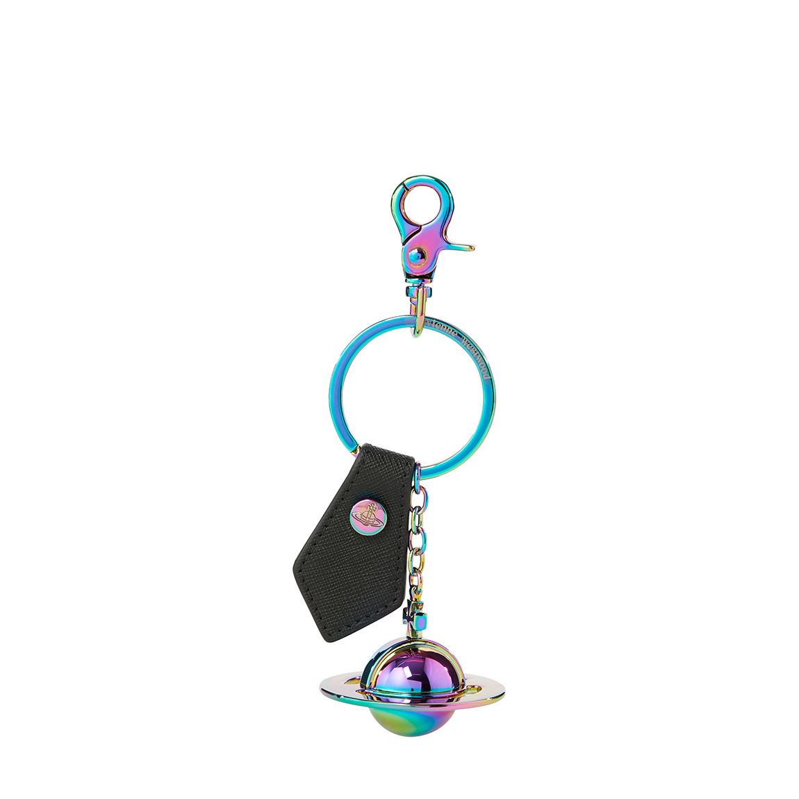 Black Grain Saffiano 3D Orb Iridescent main product photo