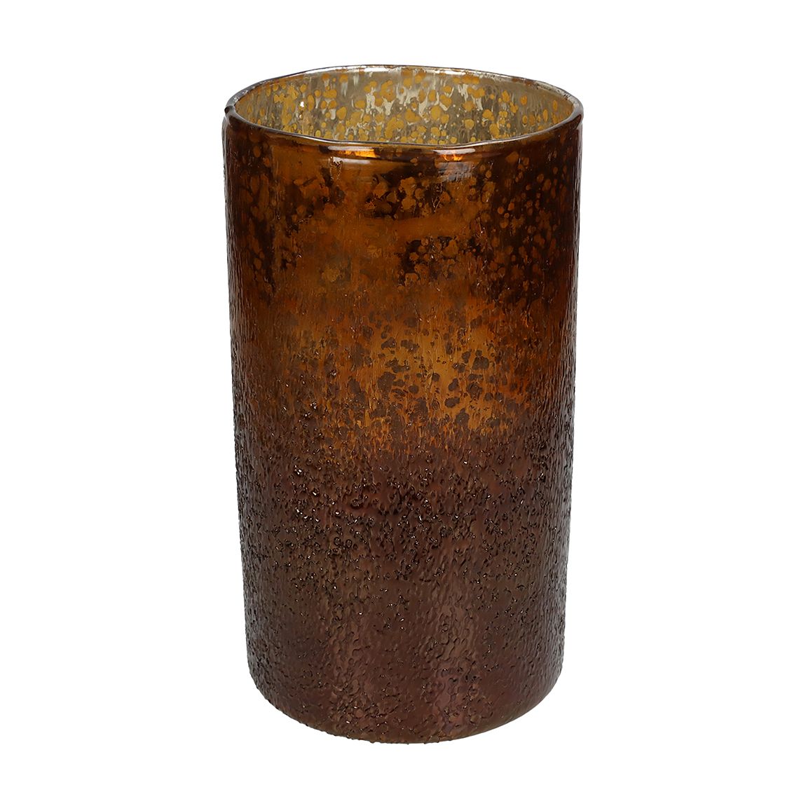 Glass Amber Candle Holder, 25cm main product photo