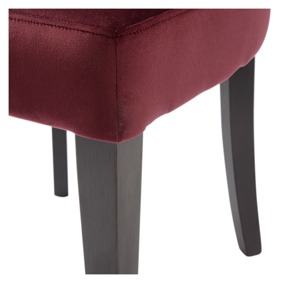 Henley Velvet Shell Upholstered Dining Chair, Plum main product photo