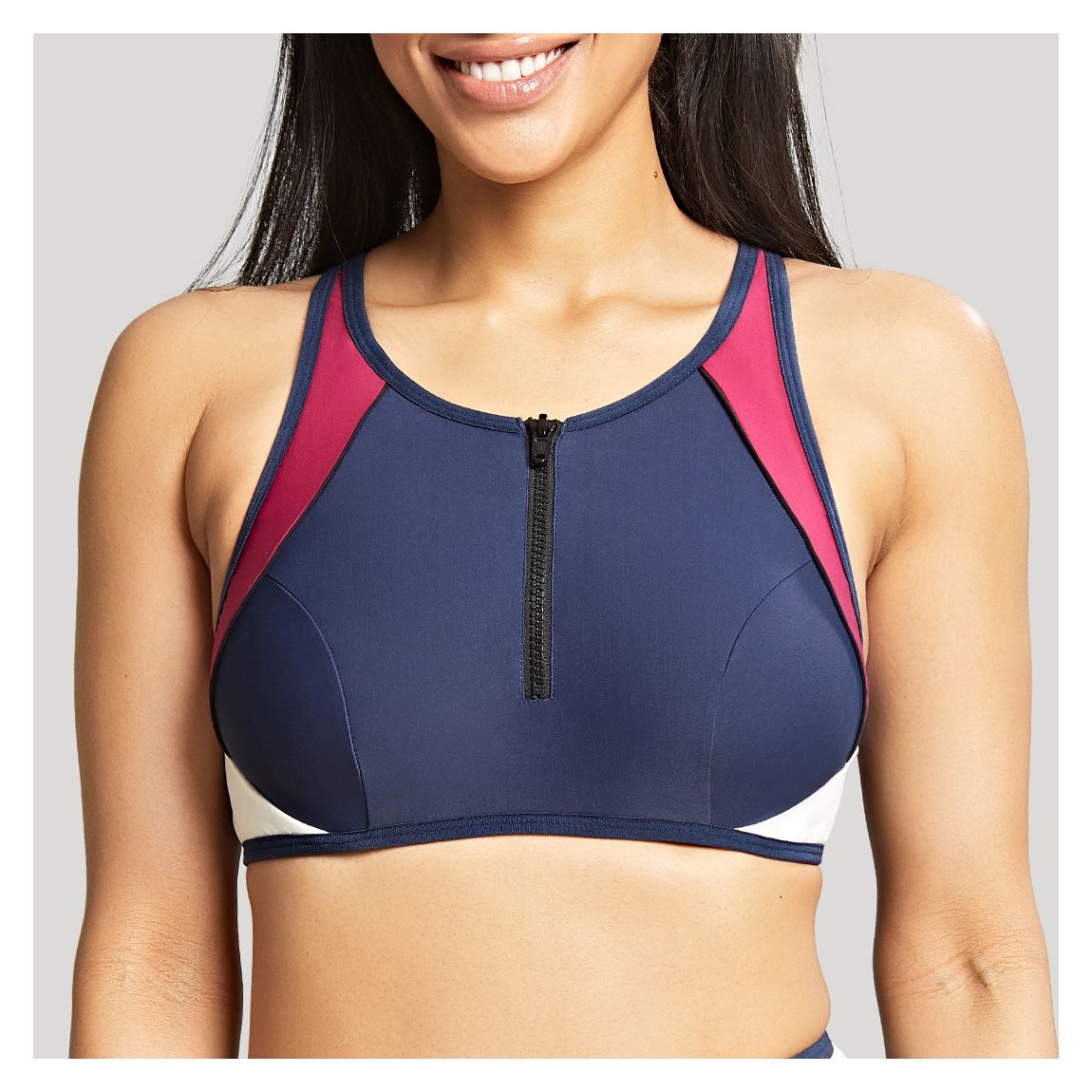 Navy Limitless Balcony Bikini Top main product photo