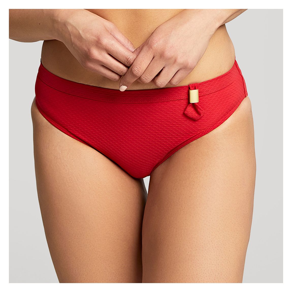 Red Marianna High Waist Bikini Bottoms main product photo