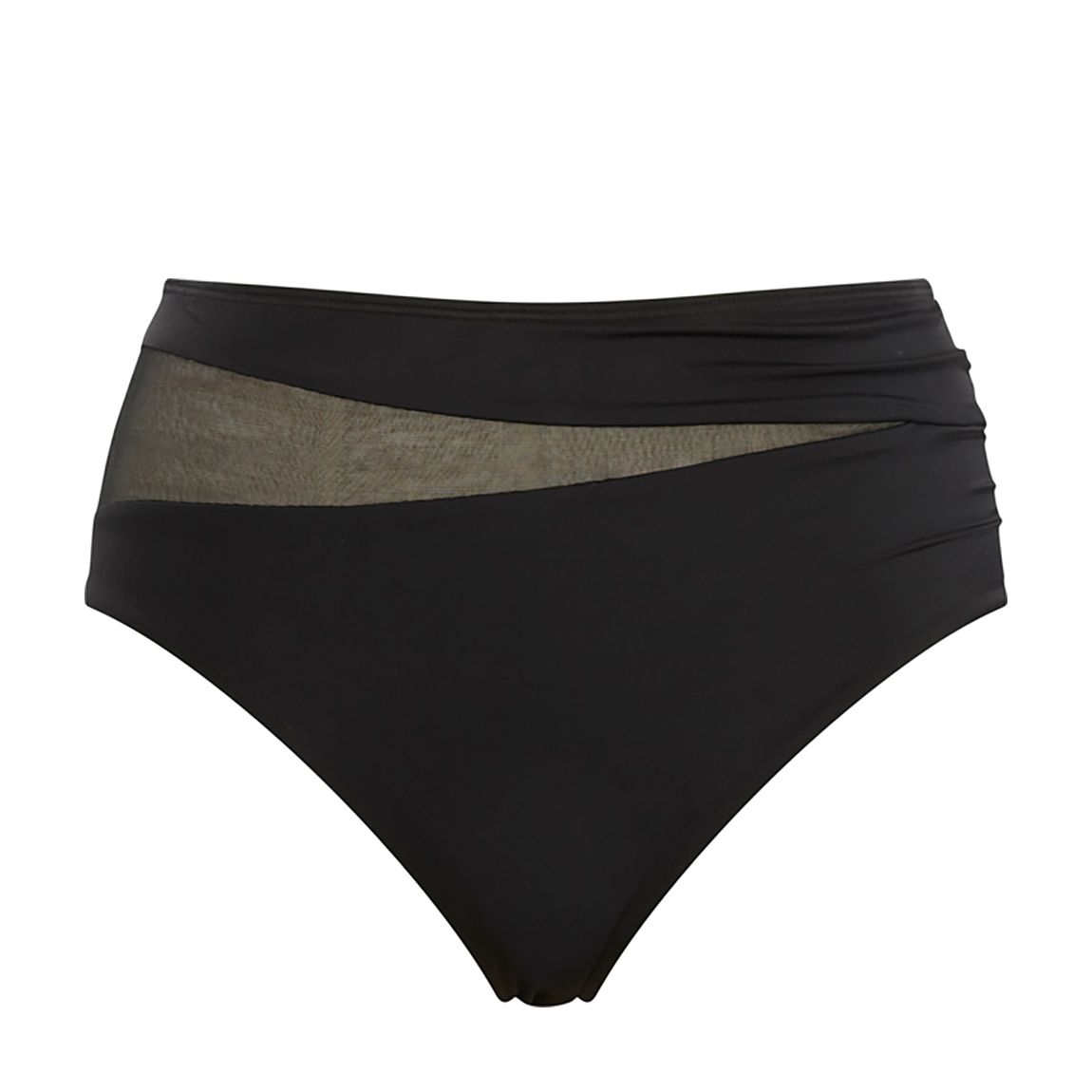 Black Serenity Midi Bikini Bottoms main product photo