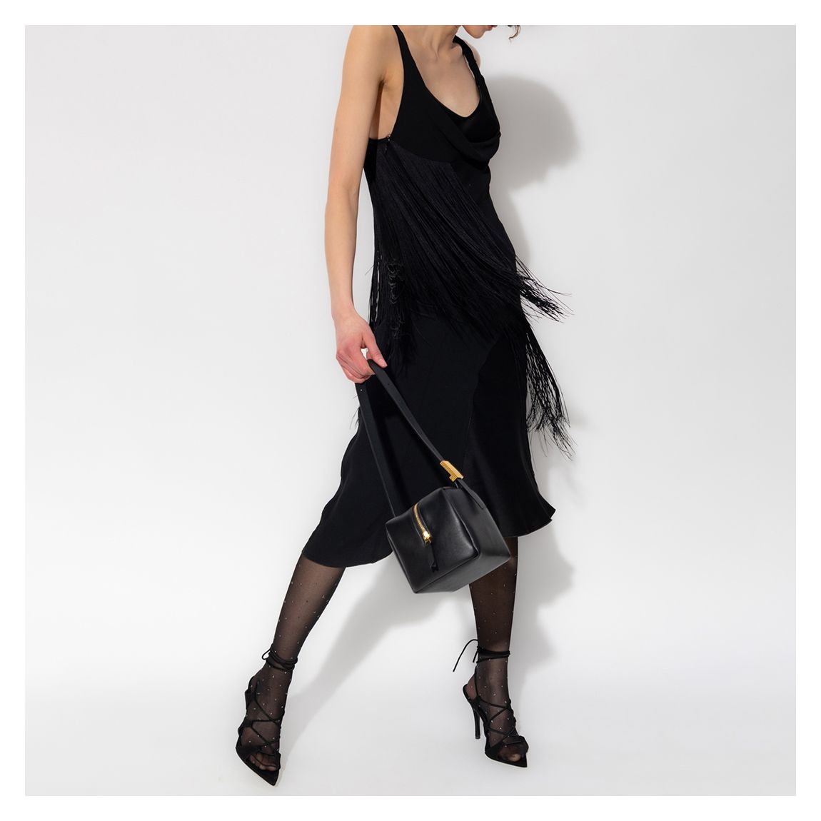 Black Tassel Midi Dress main product photo