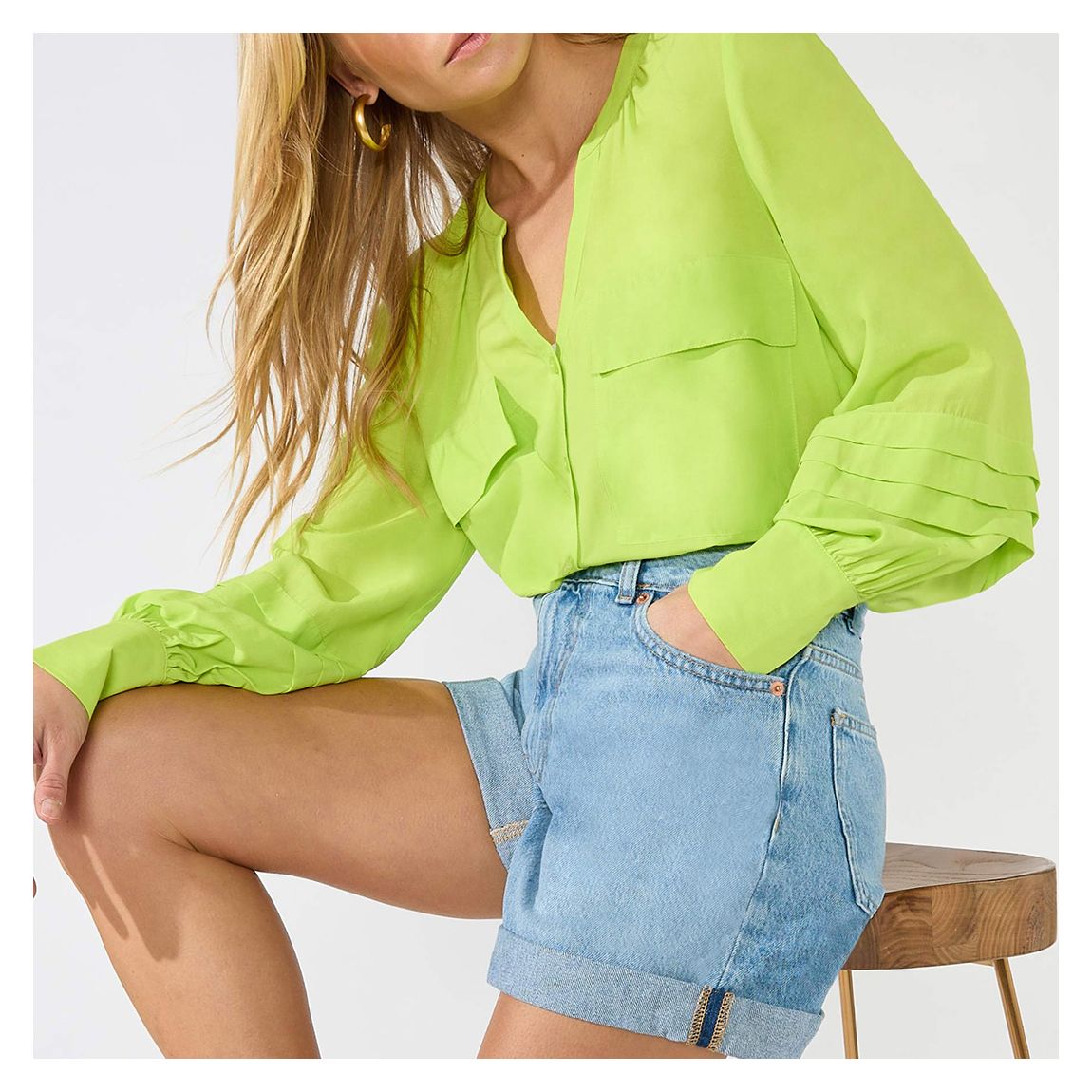 Lime Pocket Front Shirt main product photo