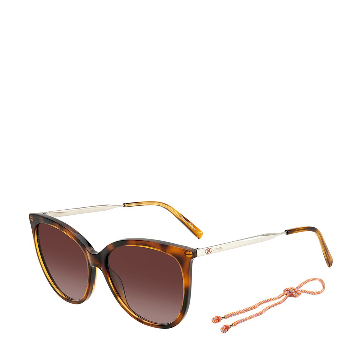 Havana Brown Shaded Square Sunglasses main product photo