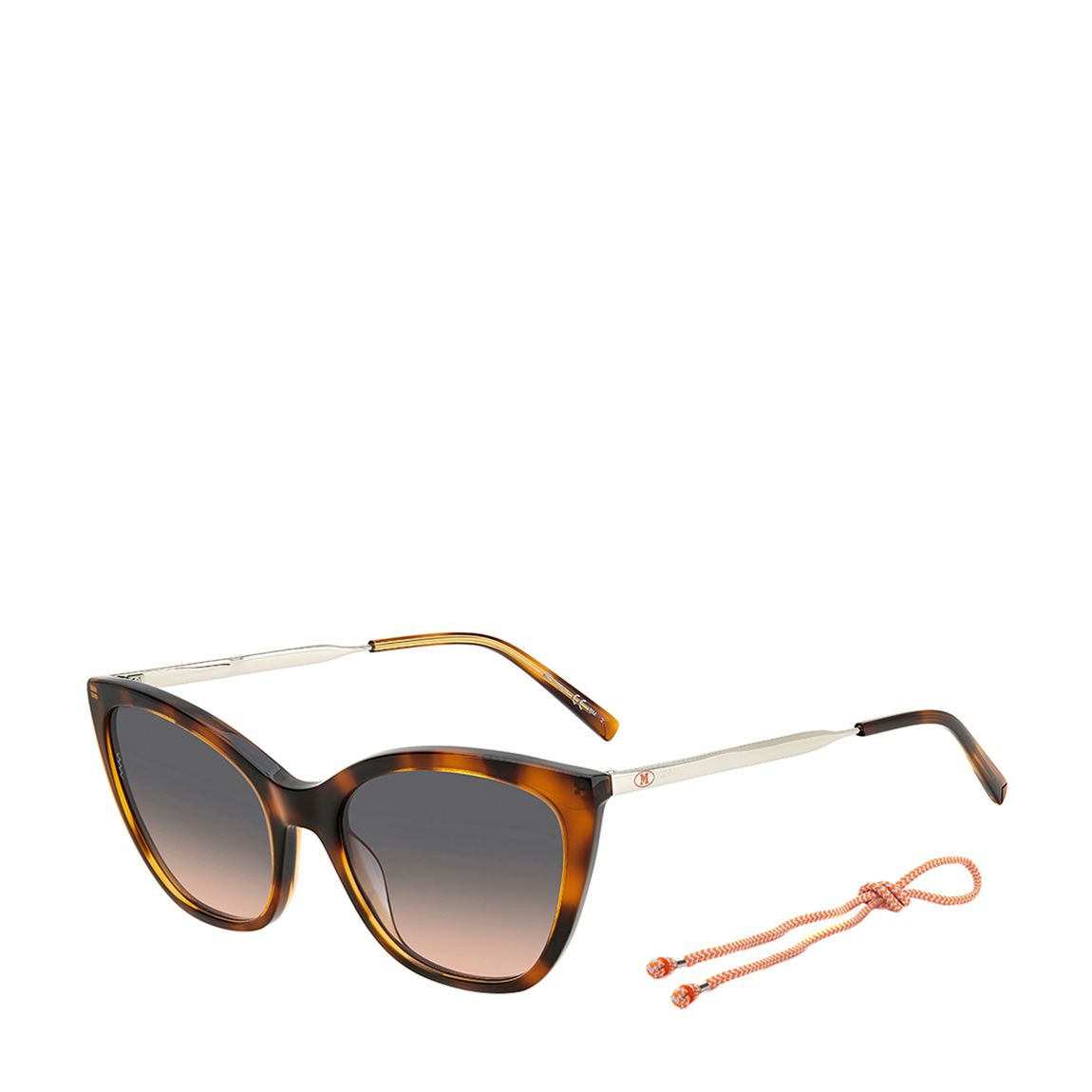 Havana Grey Fuchsia Rectangular Sunglasses main product photo