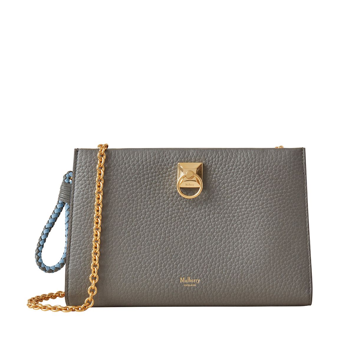 Charcoal Iris Wallet On Chain Clutch main product photo
