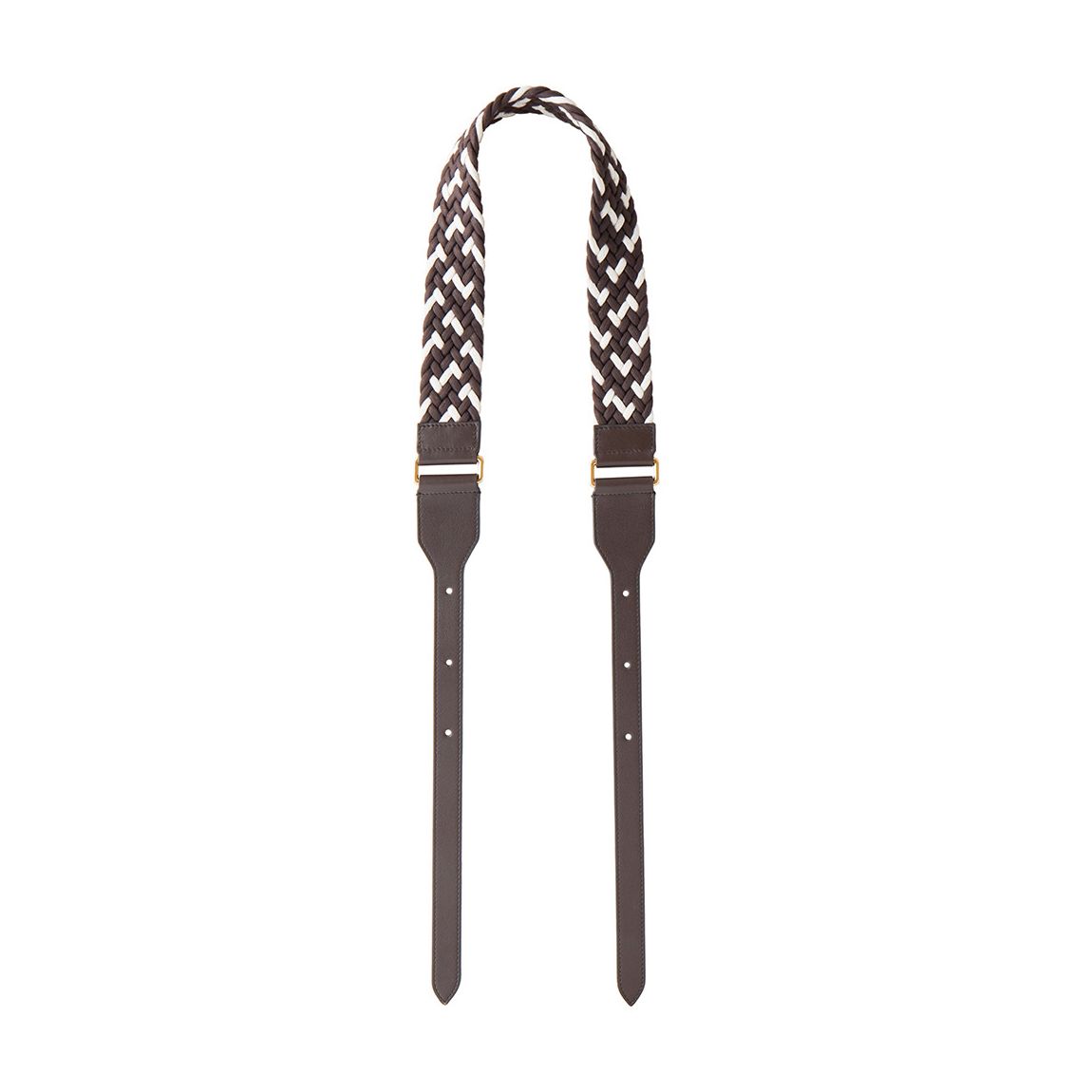 Ebony White Woven Cord Vichy Bag Strap main product photo