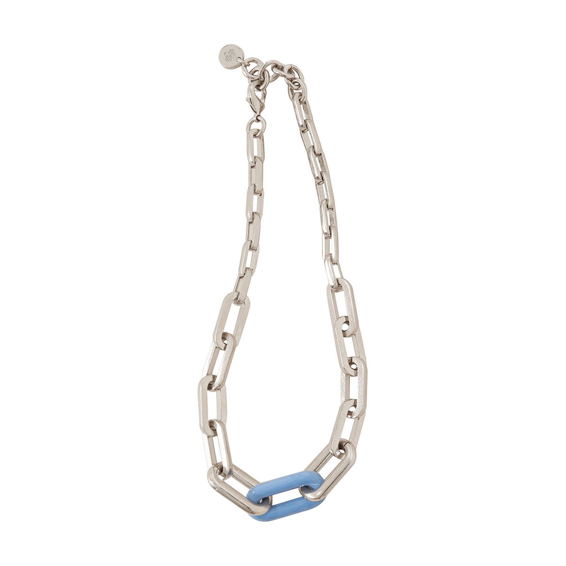 Blue Chain Link Chunky Necklace main product photo