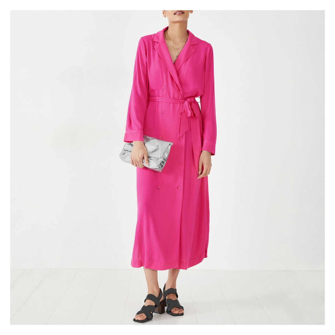 Pink Jillian Midi Dress main product photo