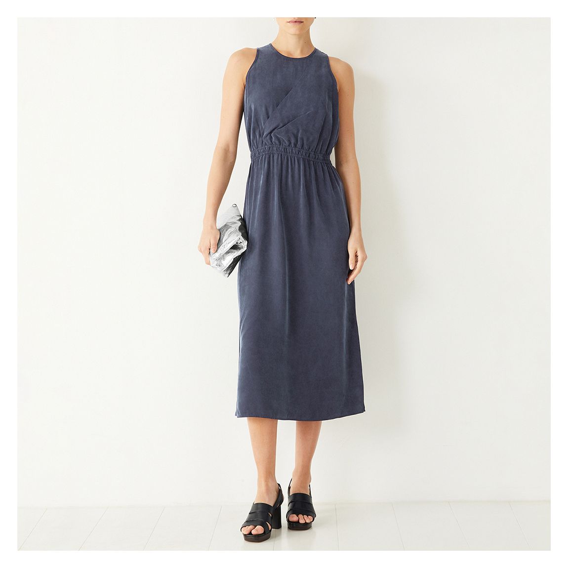 Navy Leyla Midi Dress main product photo