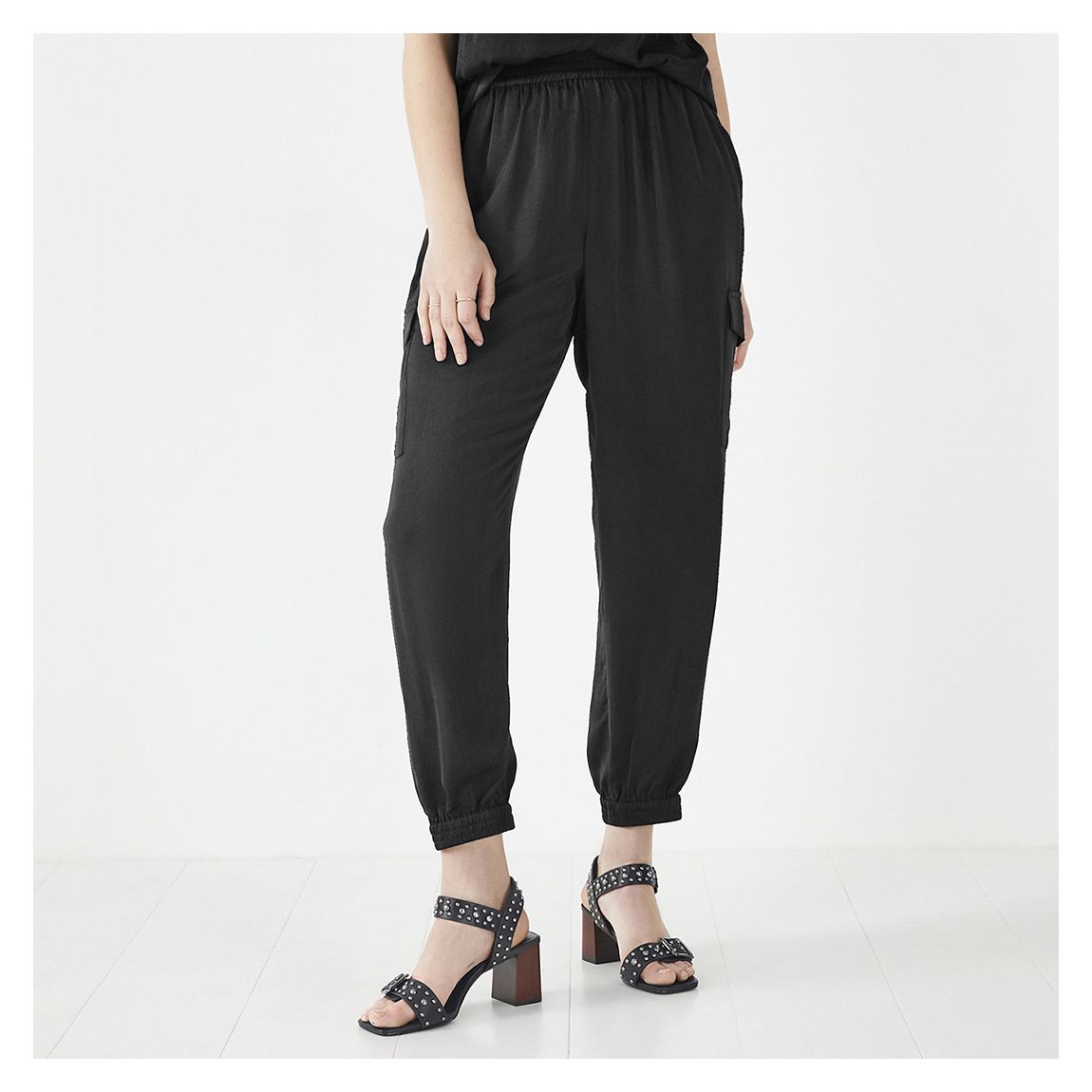 Black Nino Cargo Trousers main product photo