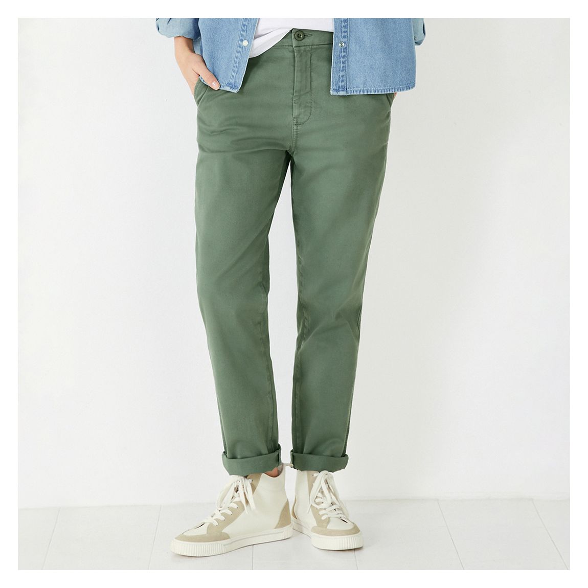 Green Willow Girlfriend Chinos main product photo
