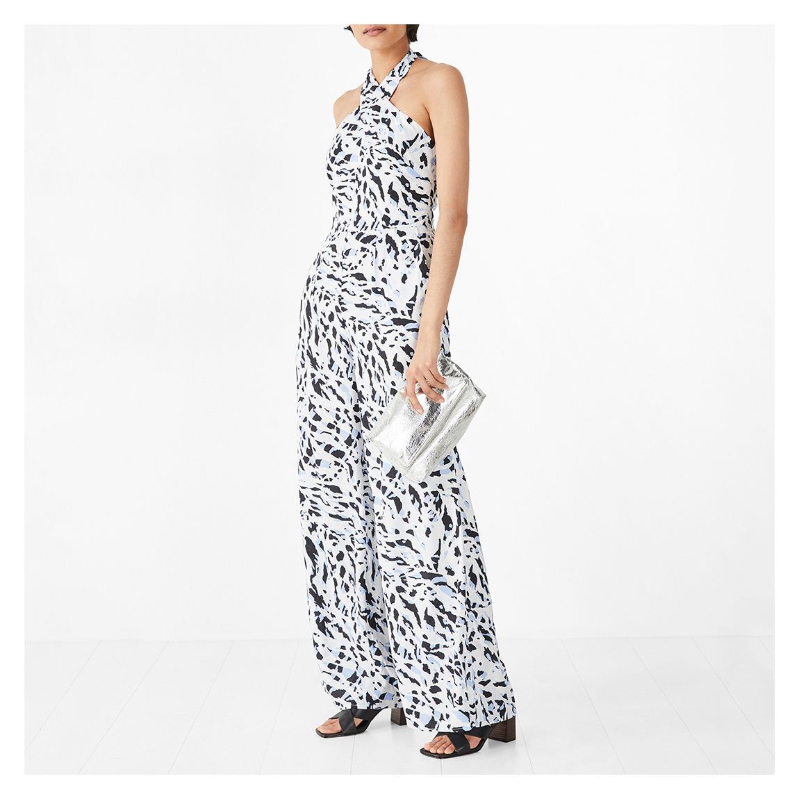 Ecru Lorne Halter neck Jumpsuit main product photo