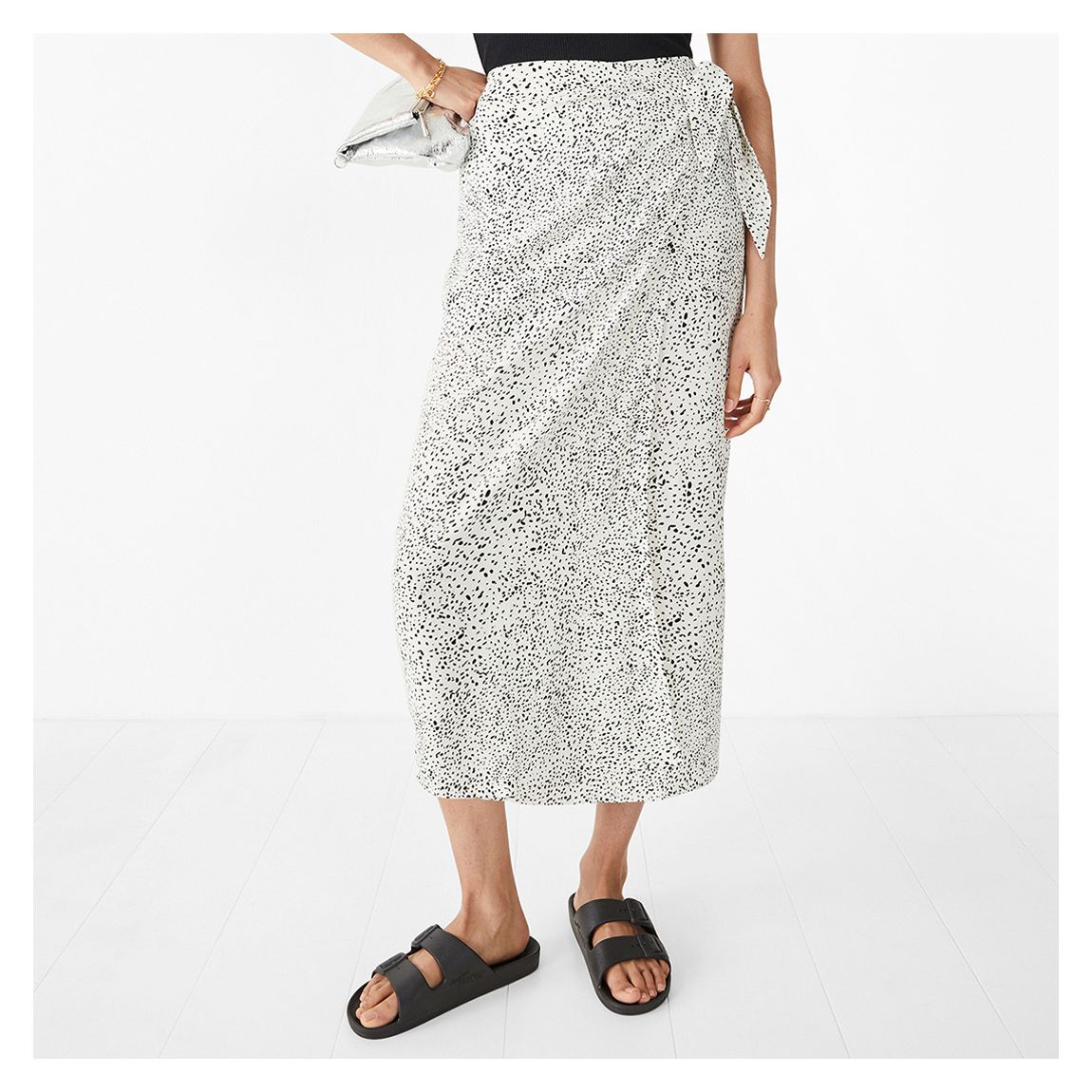 Ecru Ivy Tie Wrap Skirt main product photo