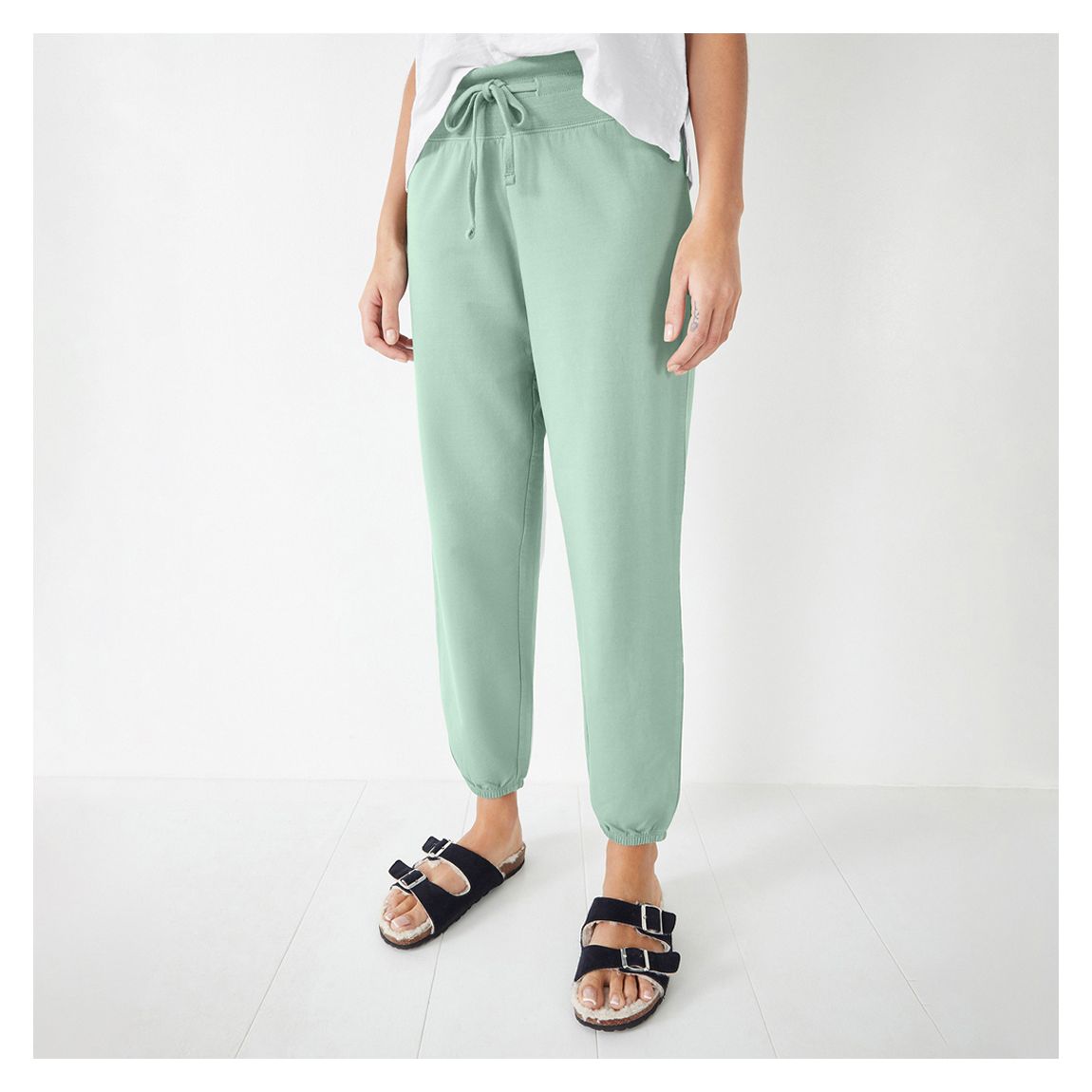 Sage Bude Relaxed Cotton Blend Joggers main product photo