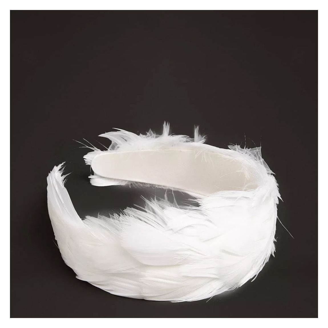 Ivory Feather Headband main product photo