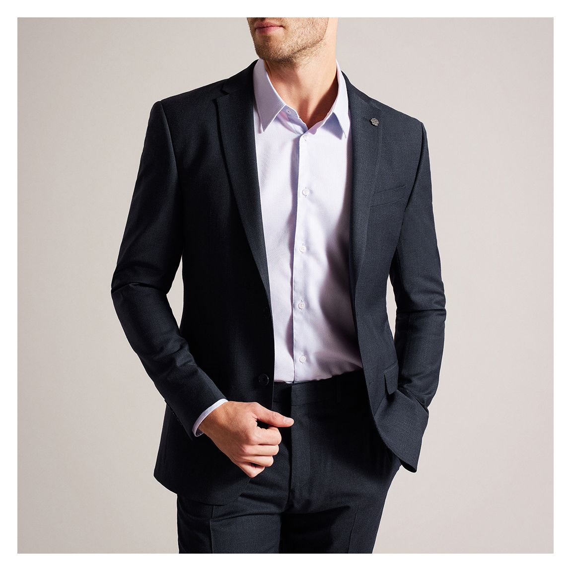 Navy Slim PuppyTooth Jacket main product photo