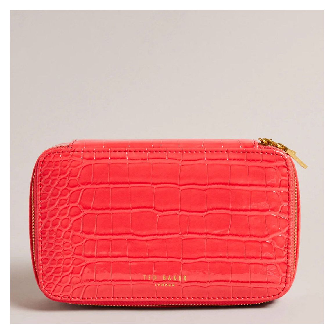 Coral Valenna Croc Effect Jewellery Box main product photo
