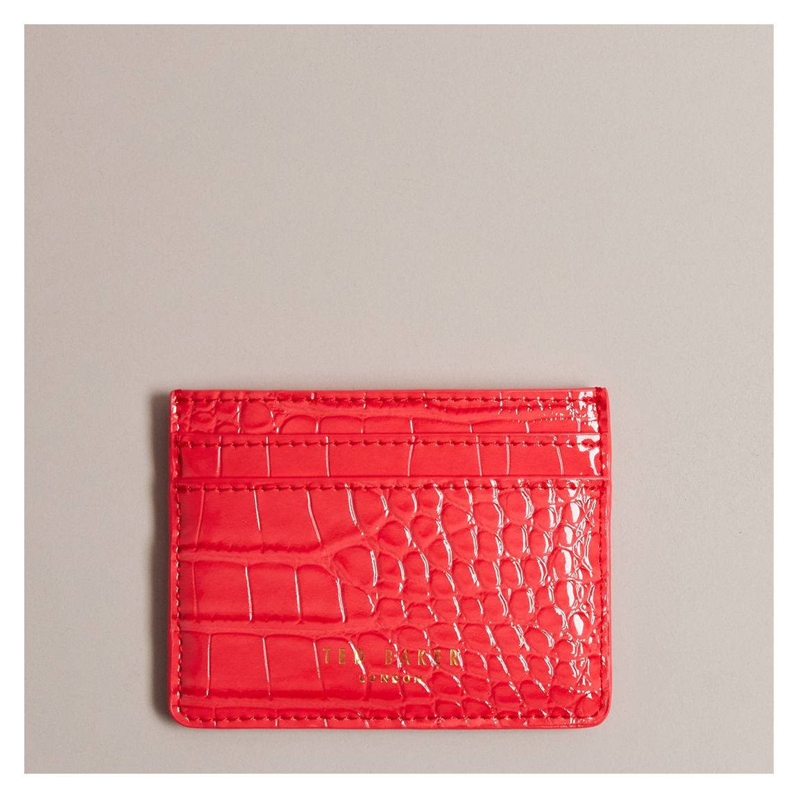 Coral Valanne Croc Effect Cardholder main product photo