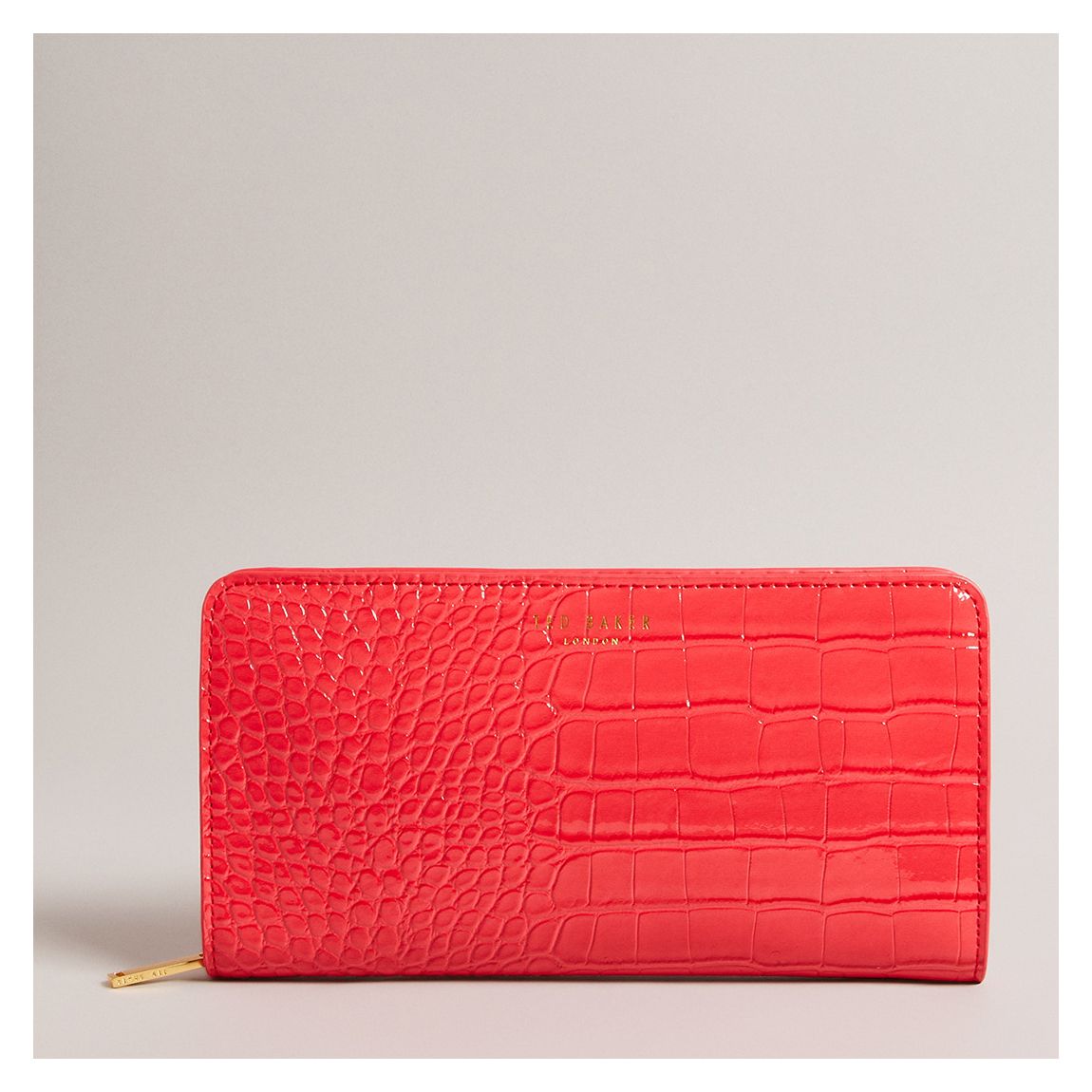 Coral Valenne Large Croc Effect Purse main product photo