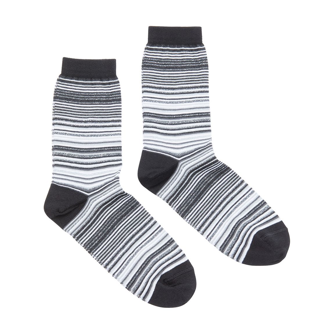 Black Glittery Knitted Sock main product photo