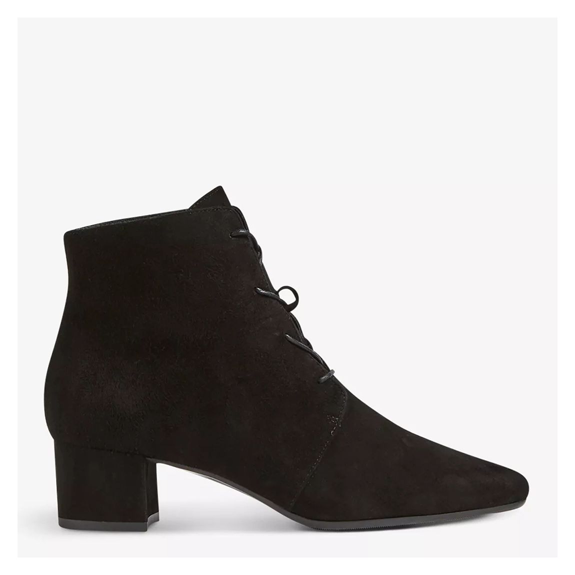 Black Leather Lola Ankle Boots main product photo