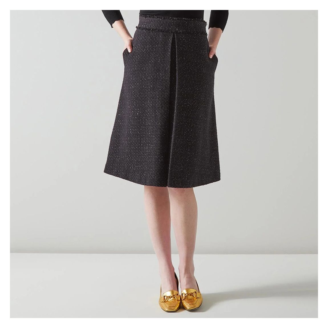 Black Chelsea Midi Skirt main product photo