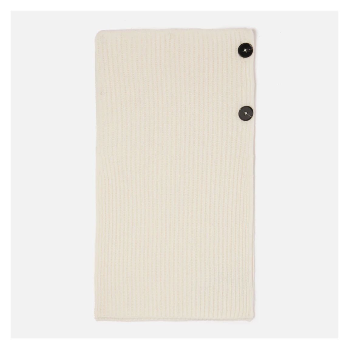 Cream Button Design Cashmere Blend Snood main product photo