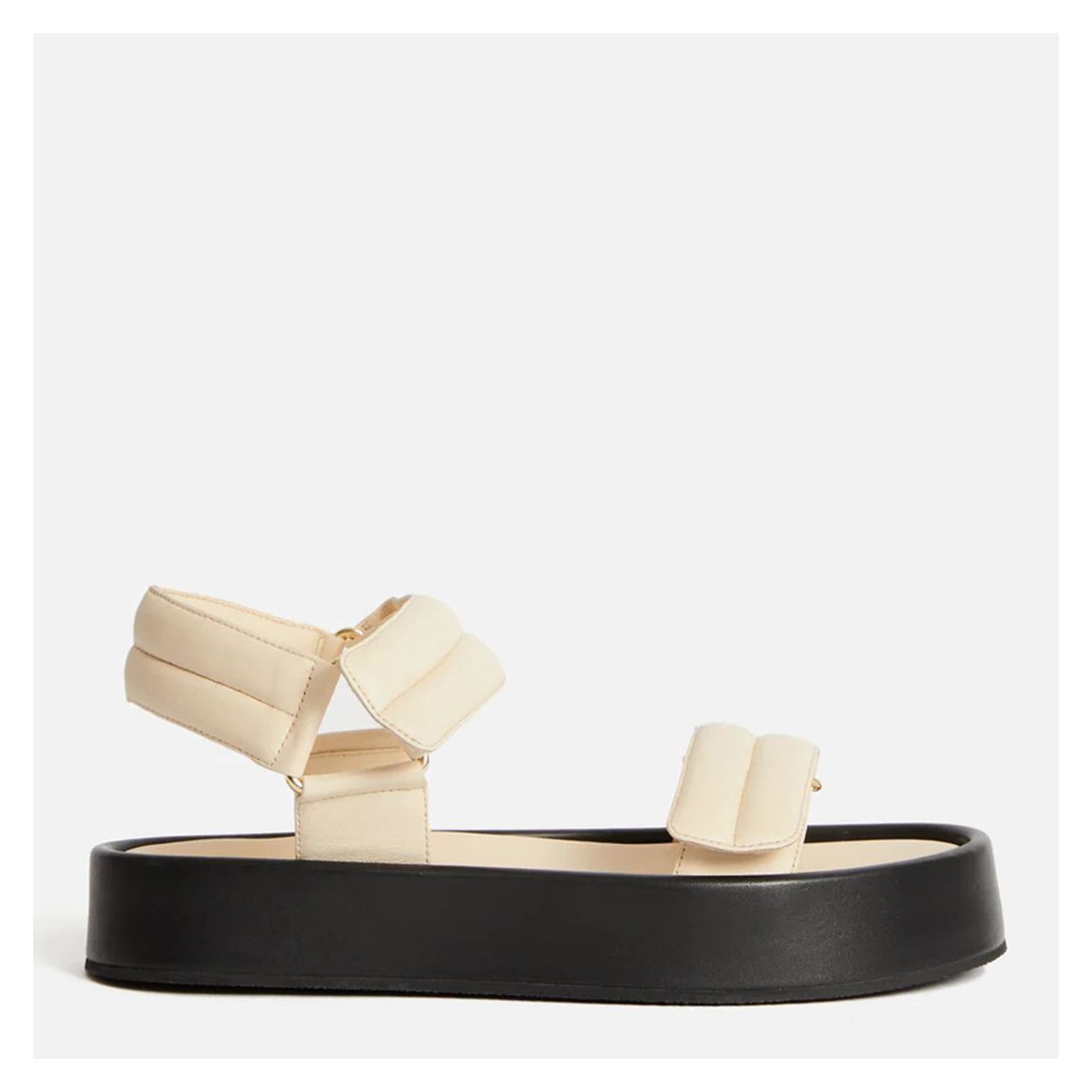 Cream Raquel Platform Leather Sandals main product photo