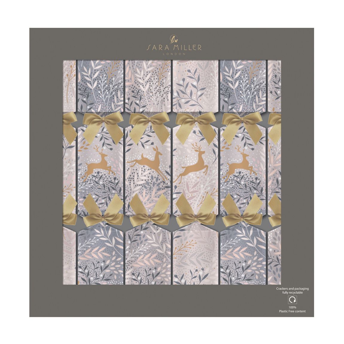 Prancing Deer 13inch 6 Luxury christmas Crackers main product photo