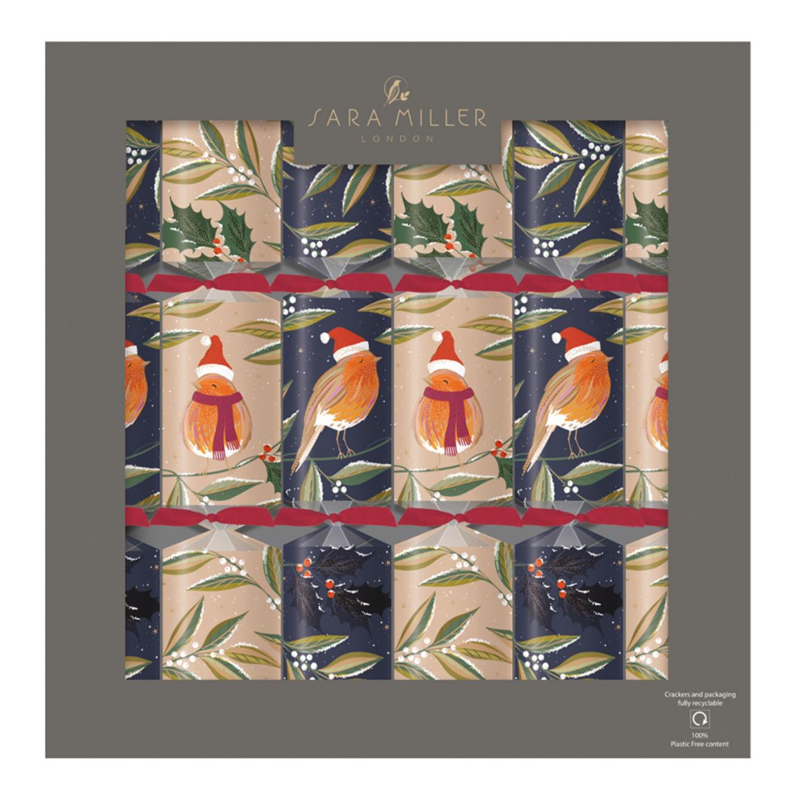 Robin Chorus 12inch 6 Premium Christmas Crackers main product photo