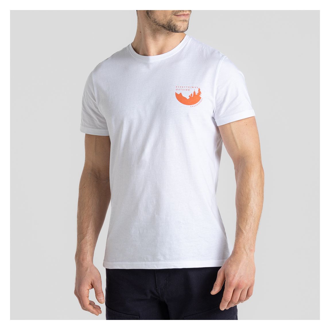 White Lucent Cotton T-Shirt main product photo