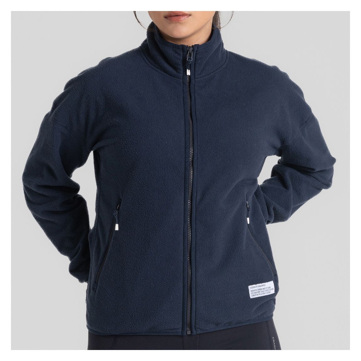 Navy Renu Full Zip Fleece main product photo