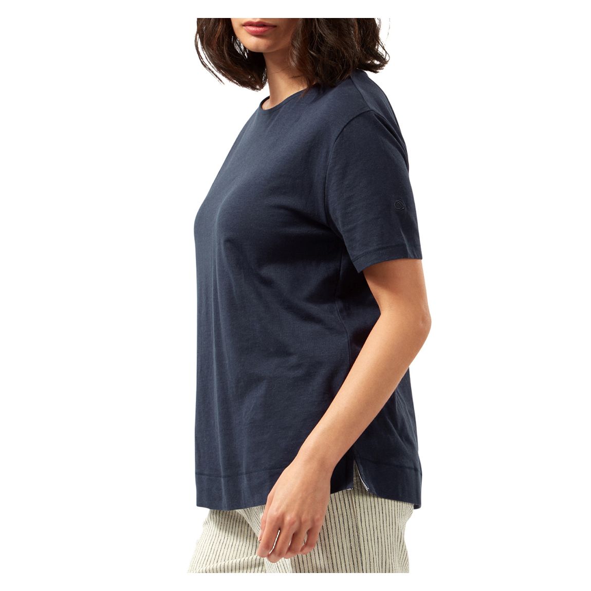 Navy Salma Short Sleeved Top main product photo