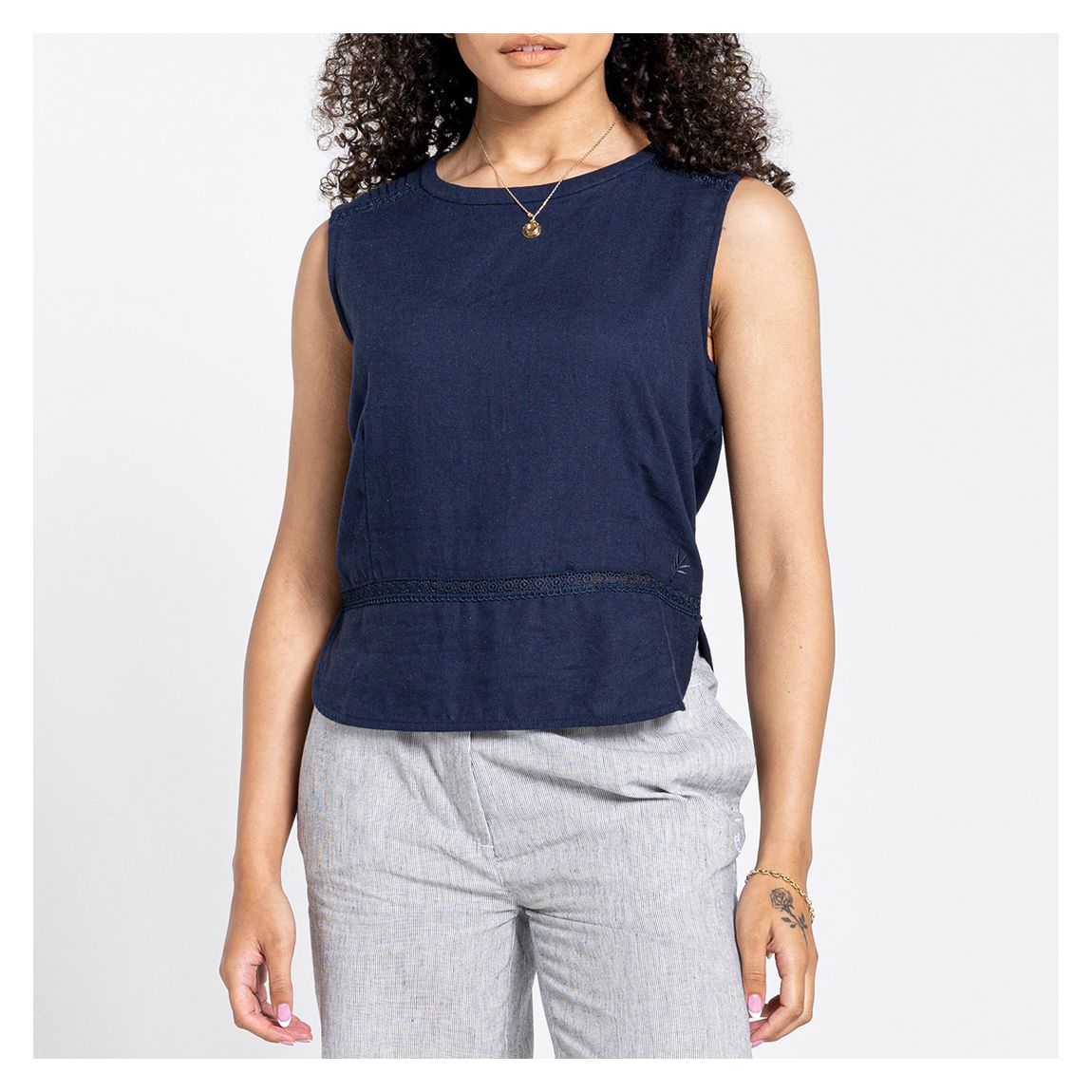 Navy Bonita Vest main product photo