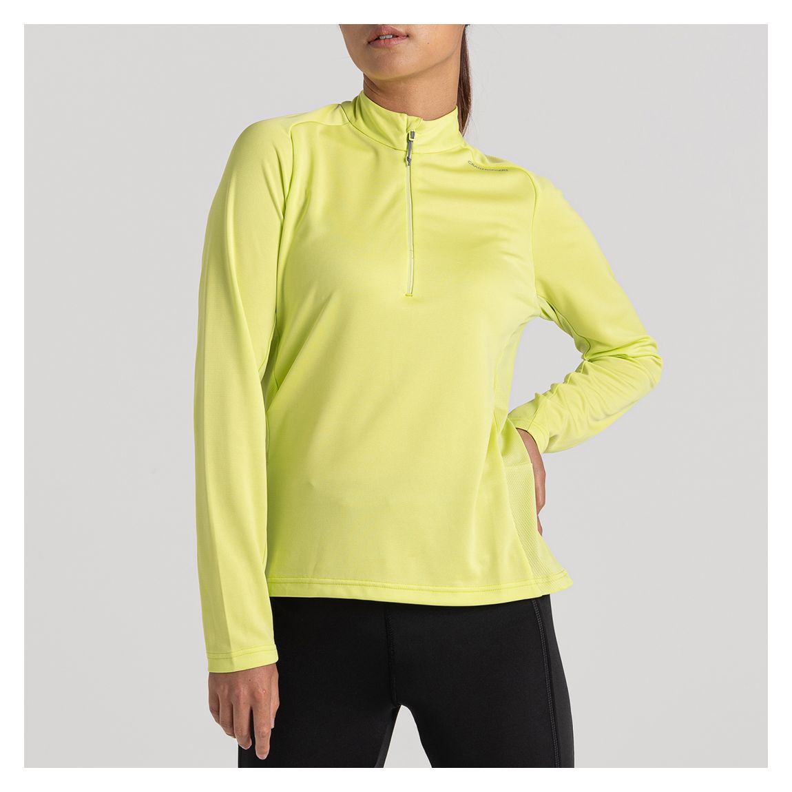 Lime Dynamic Half Zip Baselayer main product photo