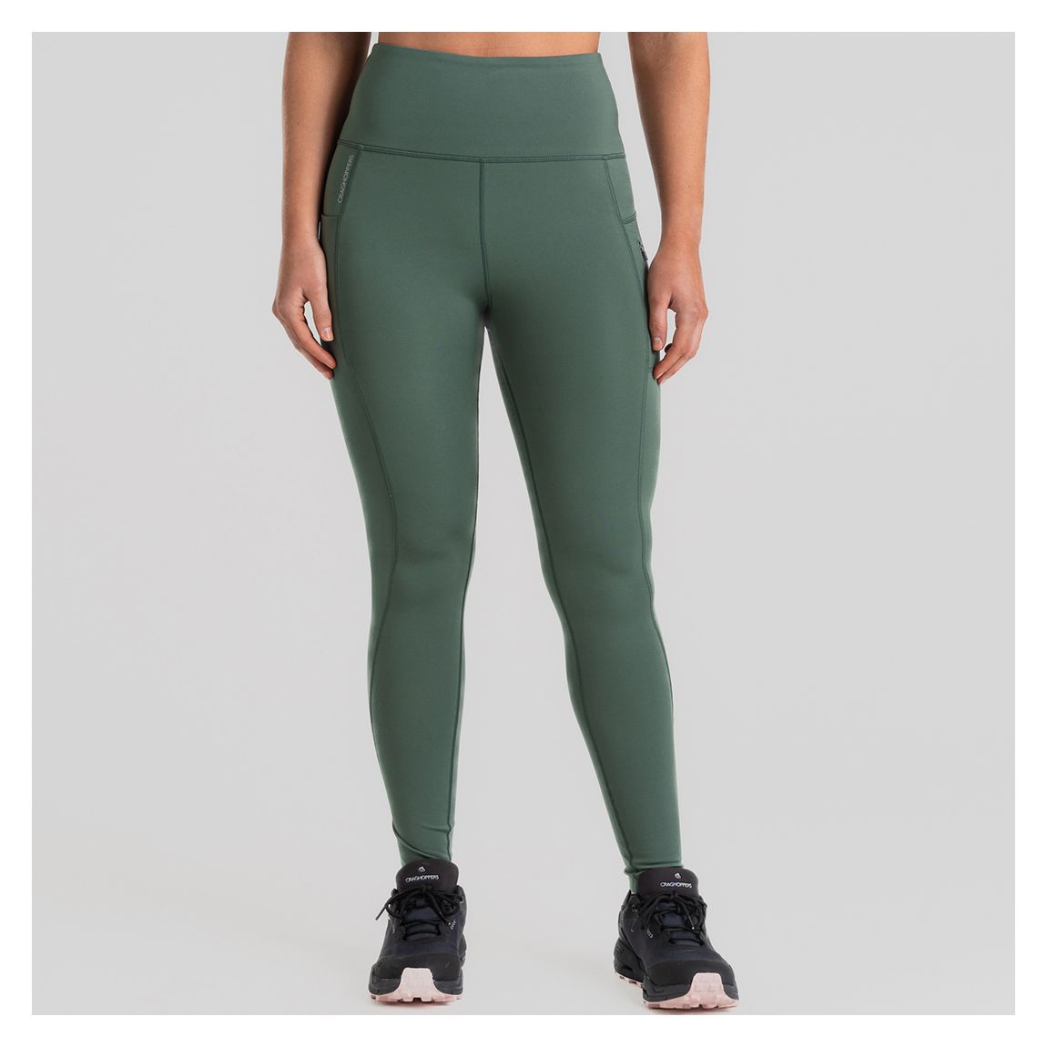 Green Compression Thermal Leggings main product photo