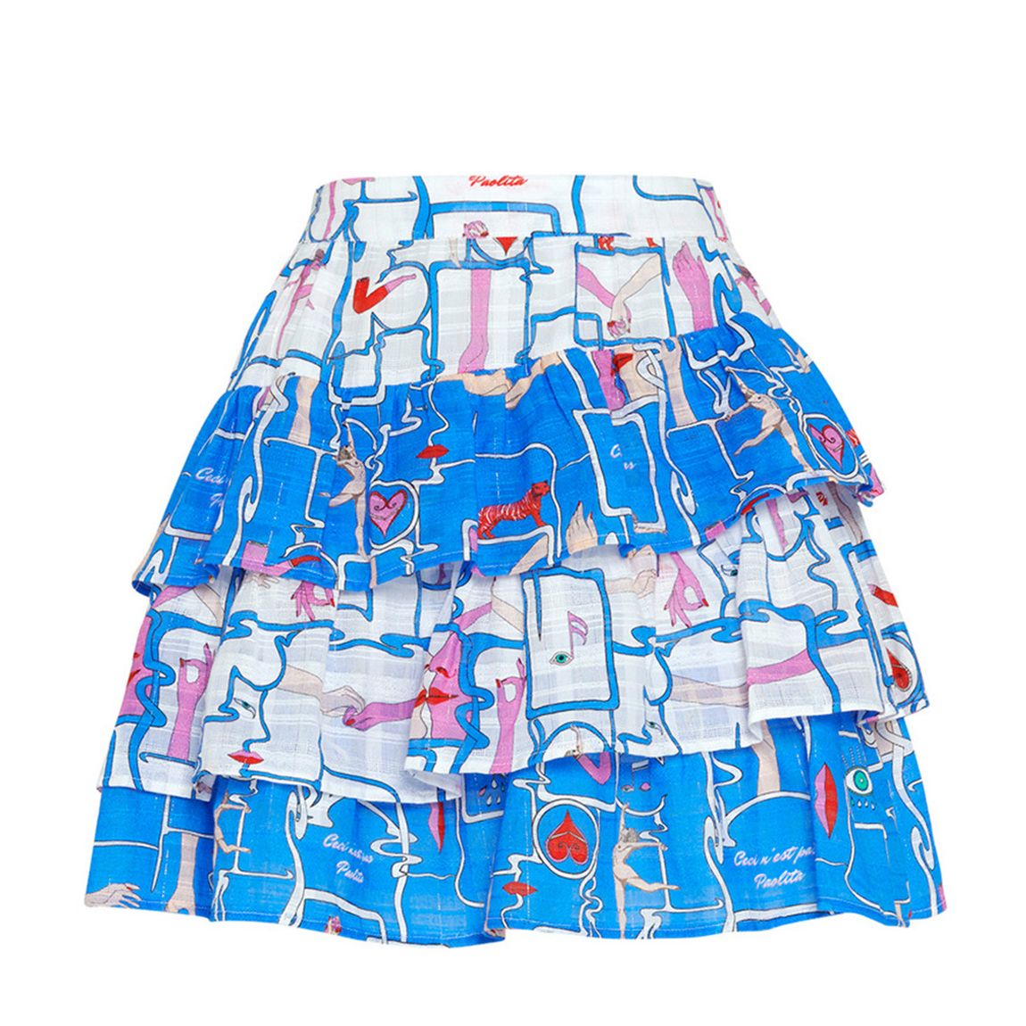 Blue Multi Smoke & Mirrors Palermo Skirt main product photo