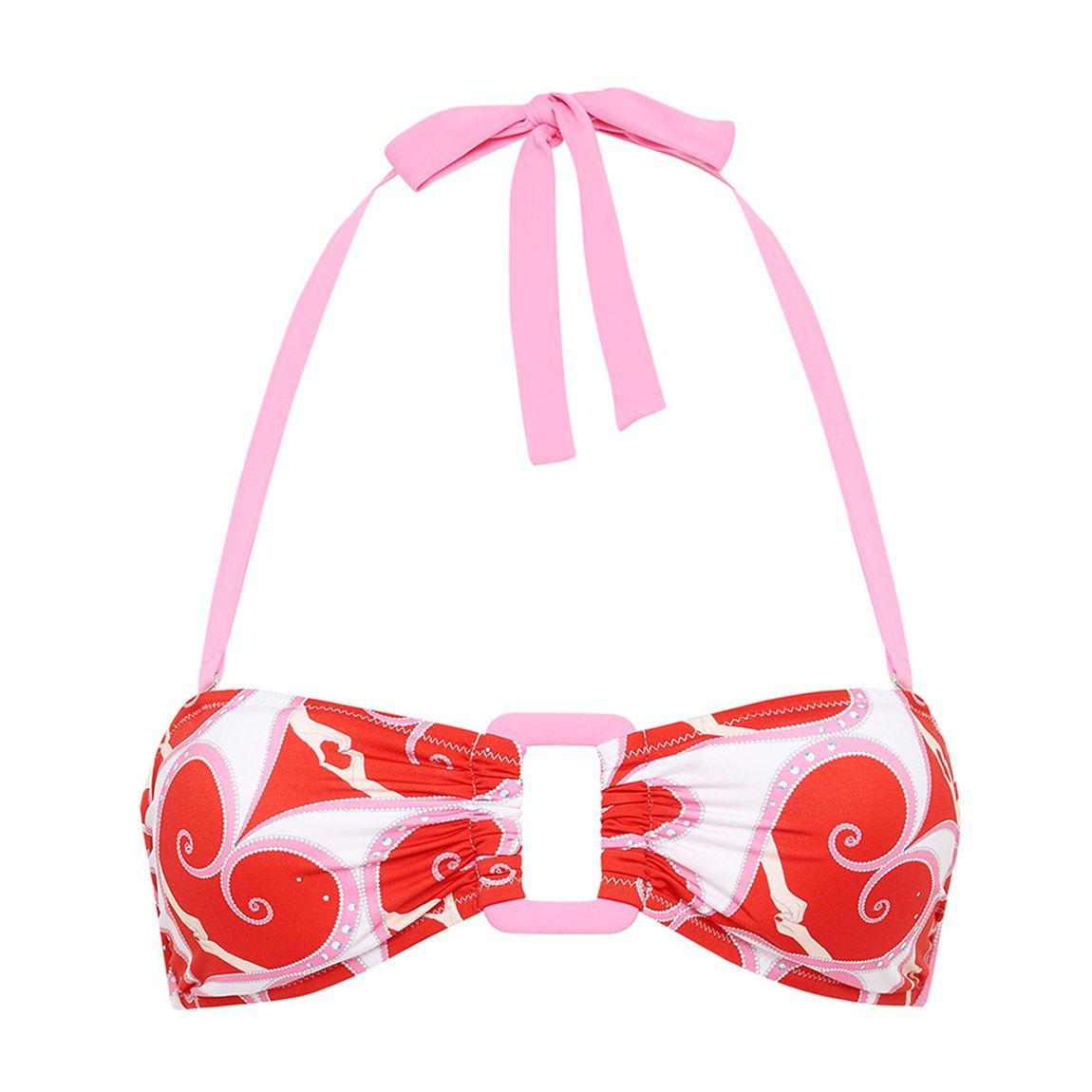Red Heartbreaker Rhodes Bikini Top main product photo