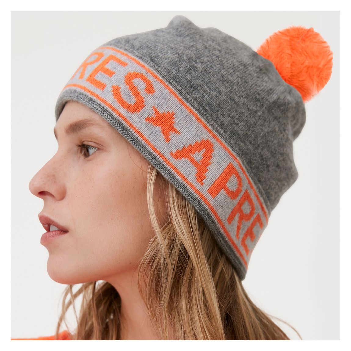 Mid Grey Cashmere Apres Hat main product photo