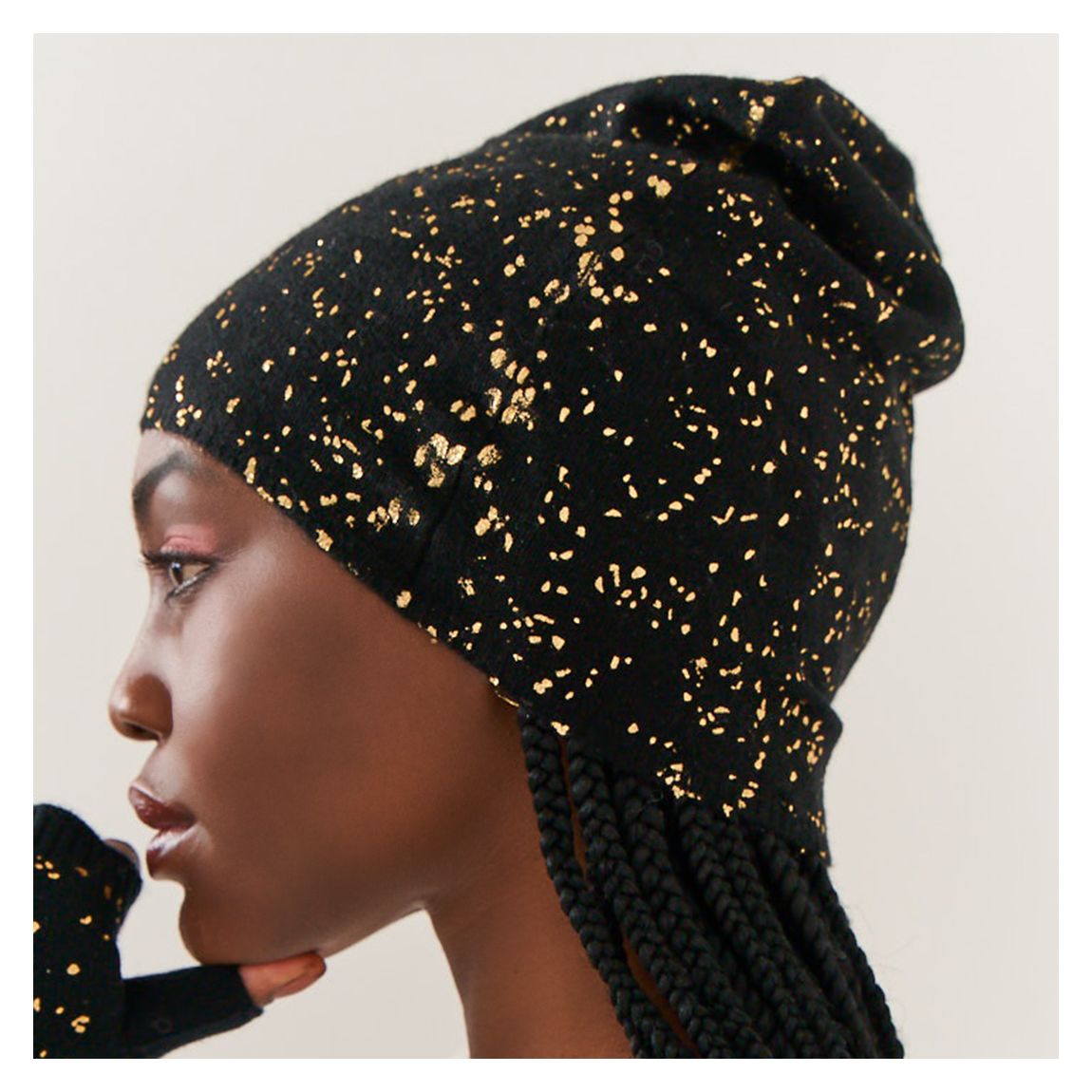 Black Cashmere Foil Hat main product photo