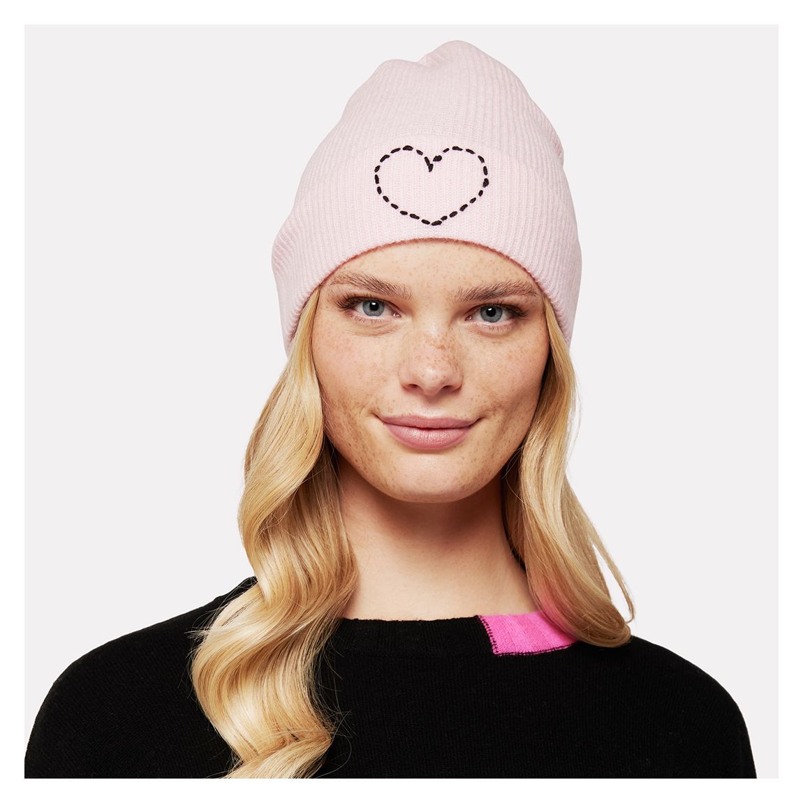 Candy Floss Cashmere Embroidery Hat main product photo