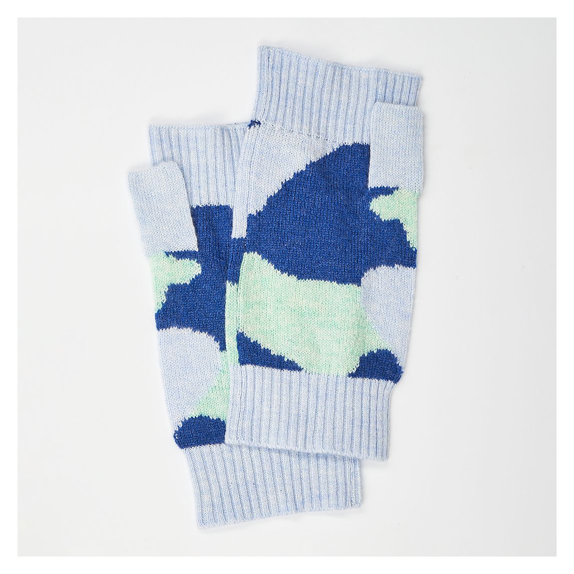 Blue Mist Cashmere Wrist Warmers main product photo