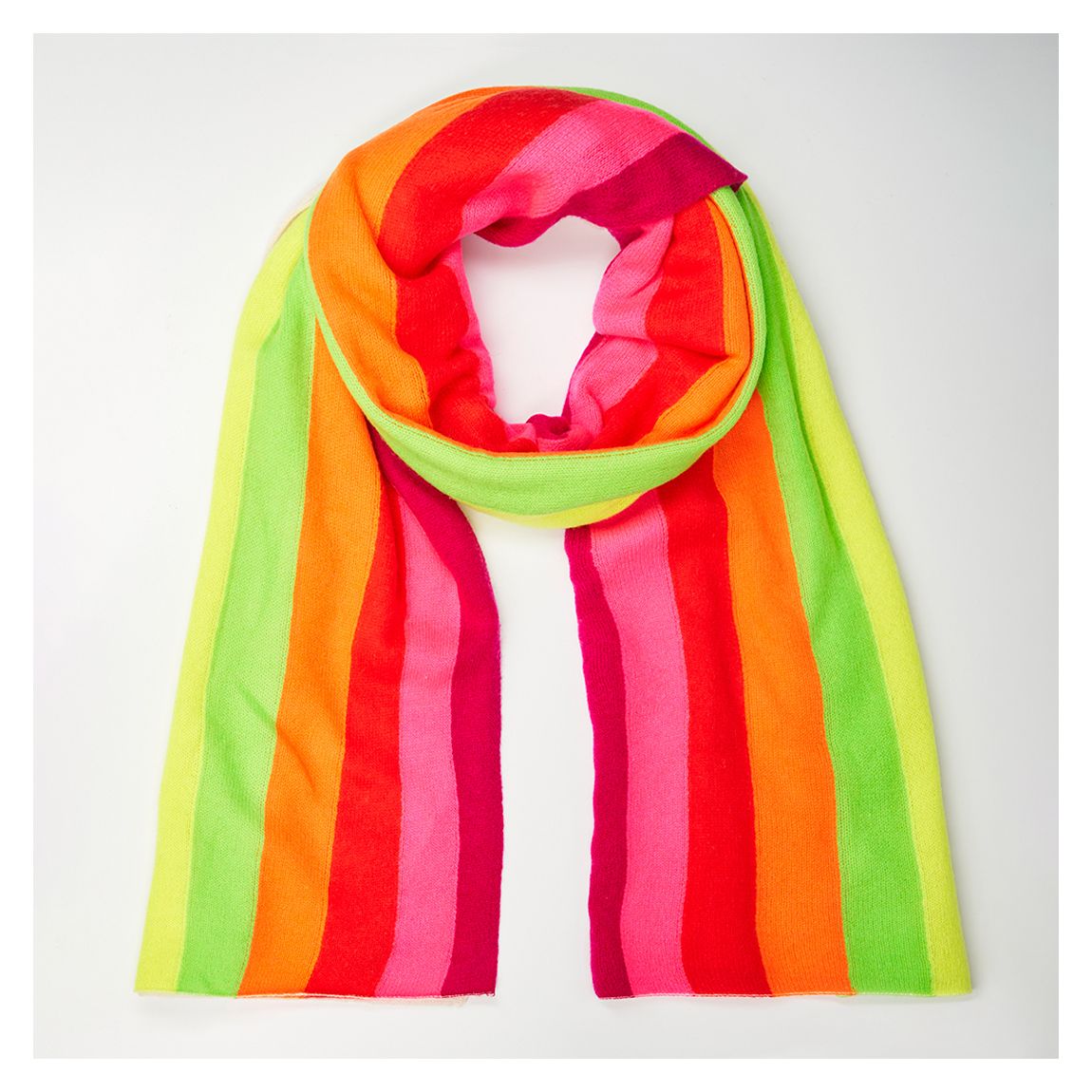 Organic White Rainbow Cashmere Travel Wrap main product photo