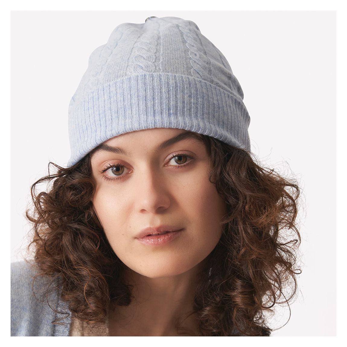 Blue Mist Cashmere Miss Hat Faux Fur Hat main product photo