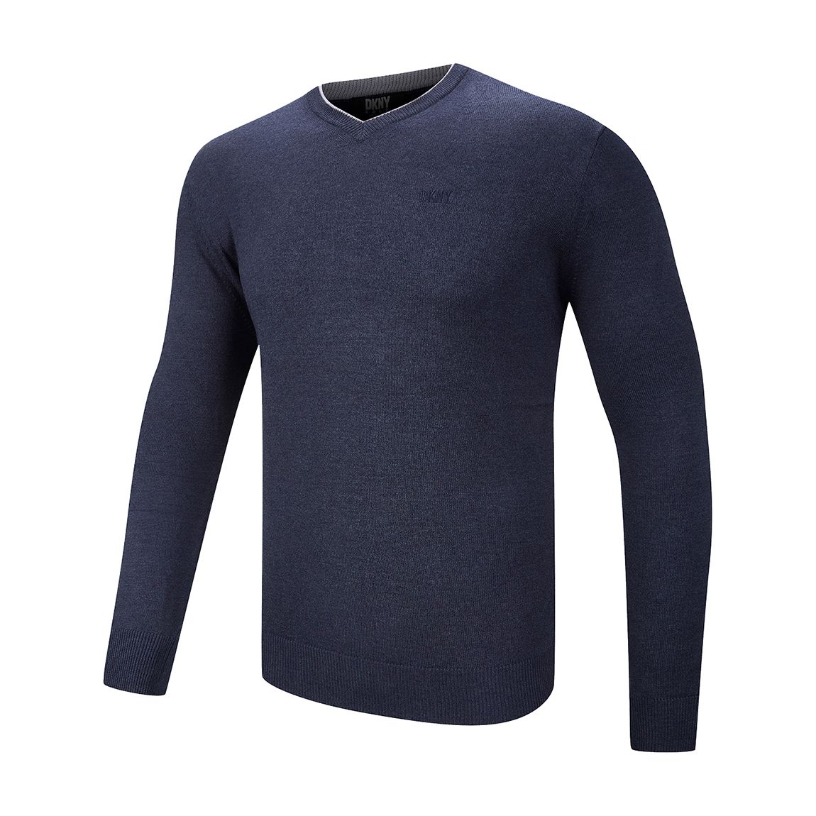 Navy DKNY V Neck Sweatshirt main product photo