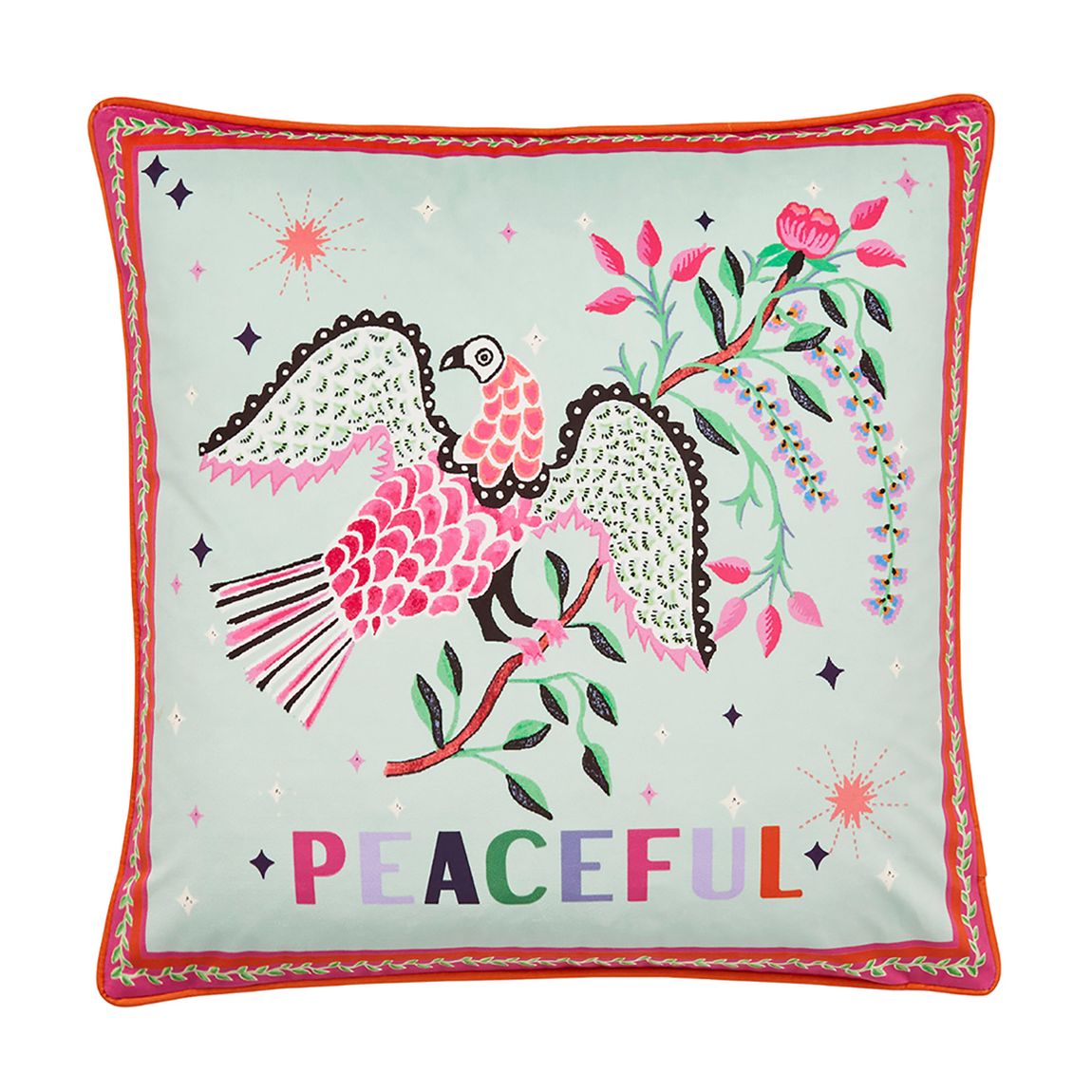 Peaceful Cushion, Mint main product photo