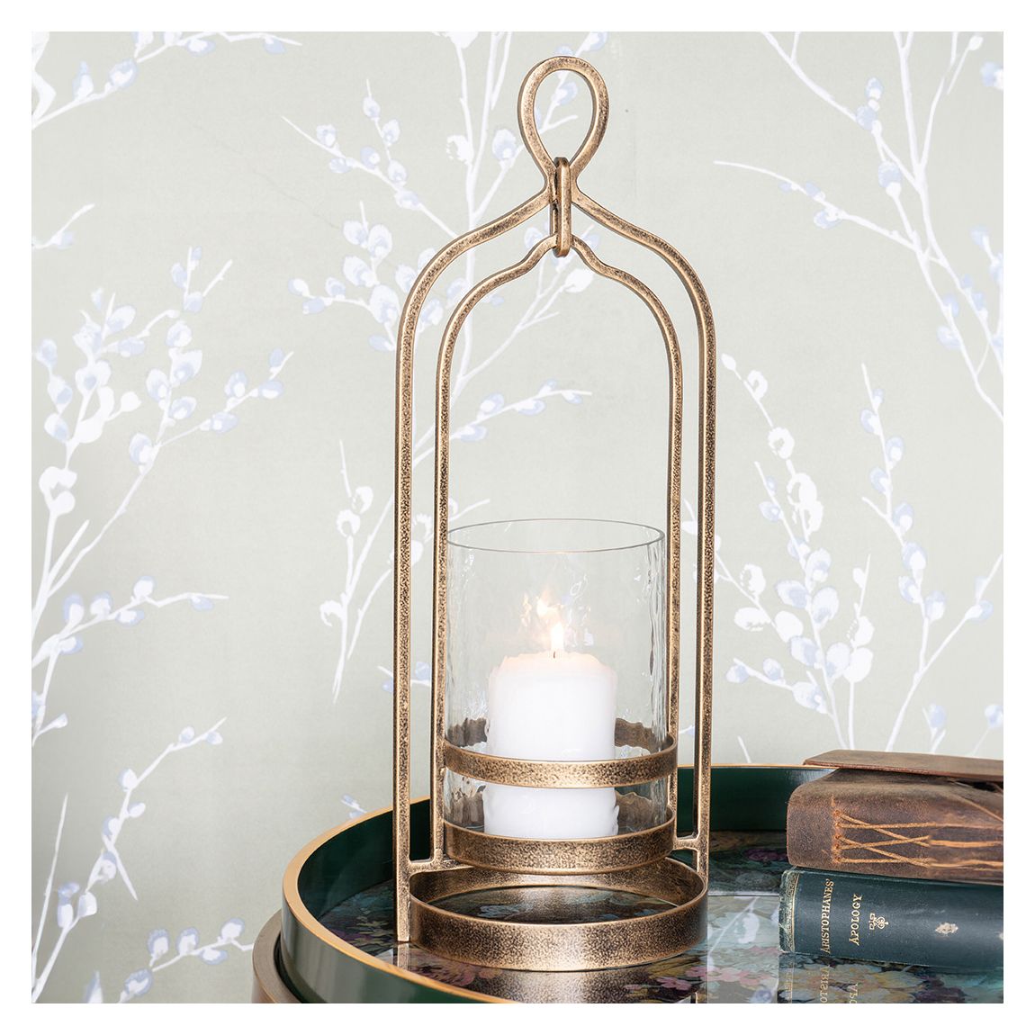 Laura Ashley Small Aged Gold Loop Hurricane main product photo
